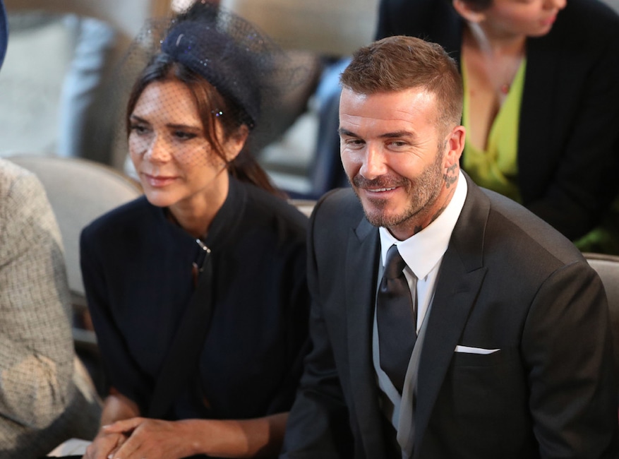 David Beckham, Victoria Beckham, mariage royal, à l'intérieur de la chapelle